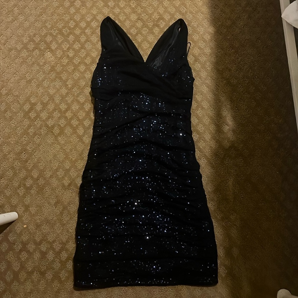 express black glitter dress